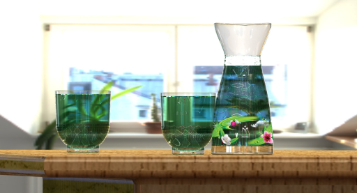 A mock-up of 3D models.