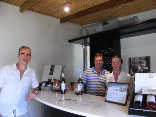 Ben with Justin and Mary Hoy, Highlands Road Estate, Elgin, South Africa