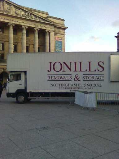 moving musical instruments for a concert in the market square
