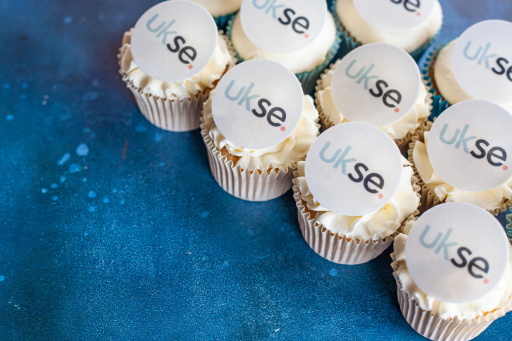 Corporate cupcake toppers