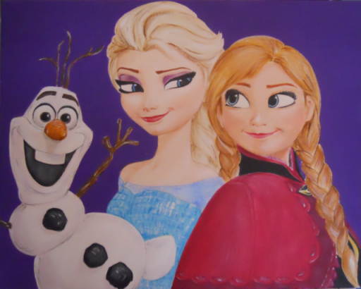 Frozen- Olaf, Elsa and Anna