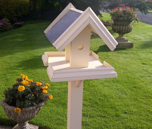 Harlow Carr luxury painted birdtable in Old Cream