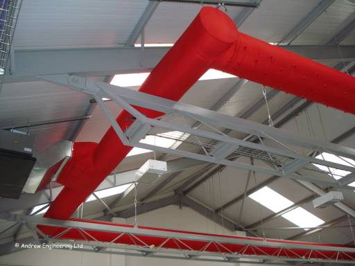 Fabric ductwork on an air conditioning system
