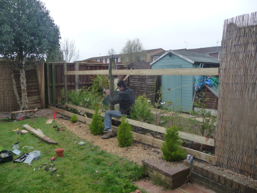 Starting to build the fence