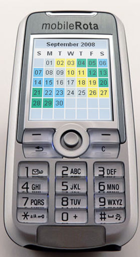 Your shift rota on your Mobile Phone