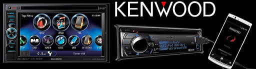 Full range of kenwood in-car entertainment systems