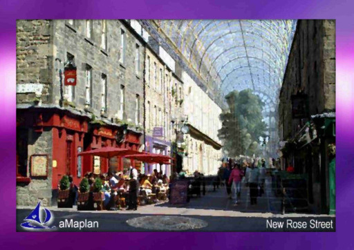 New Rose Street Edinburgh, aMaplan