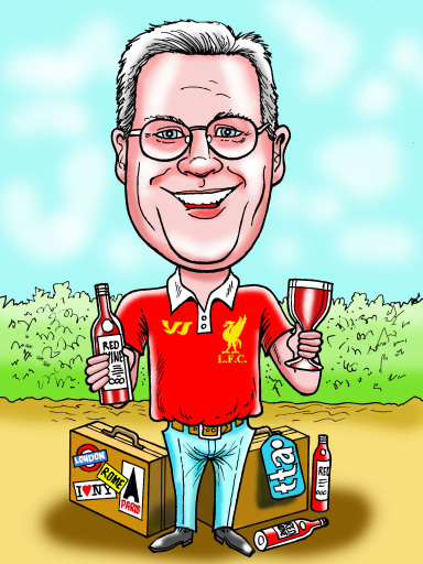 Caricature retirement present