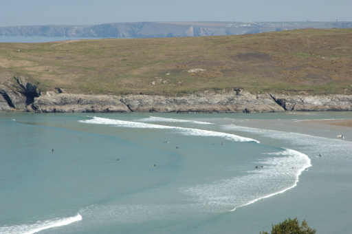 Crantock Beach from The Bowgie