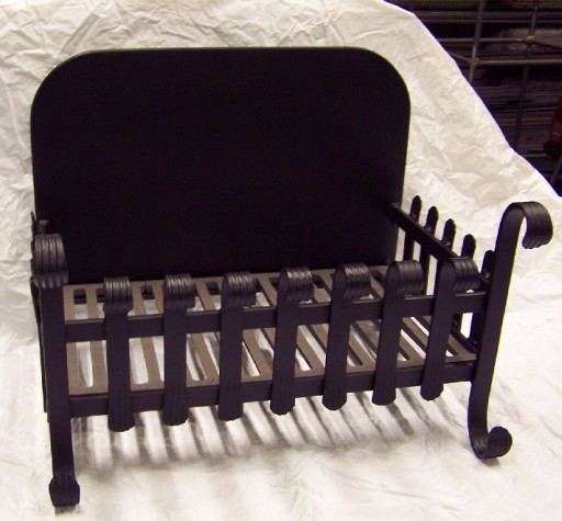 Large Glatton fire basket with back