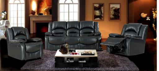 Leather Recliner Suite