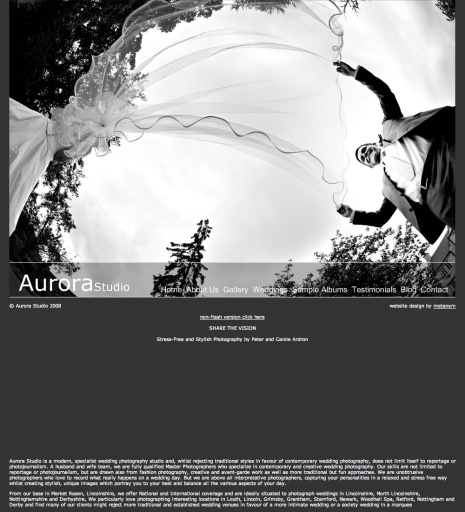 Metanym Web Design Lincolnshire Example Site