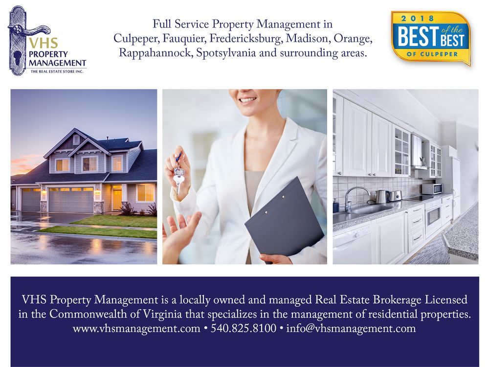 VHS Property Management 101 Duke St., Suite 217, Culpeper, VA, 22701