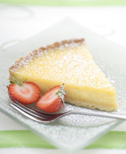 Tarte aux Citron - a tangy lemon filling encased in sweet pastry