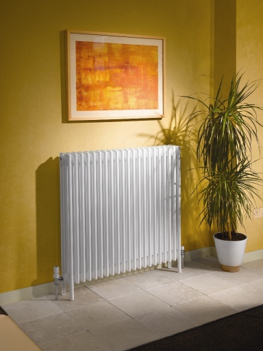APOLLO RADIATORS ROMA steel column radiator with feet wide range of sizes available
