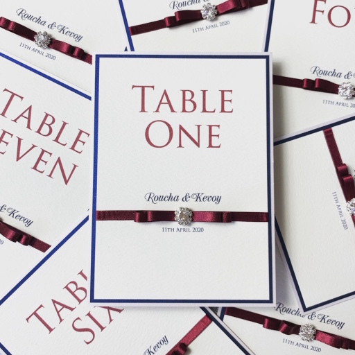Wedding Table Numbers