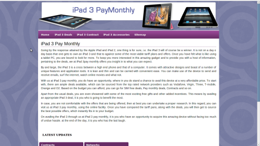 iPad 3 pay monthly