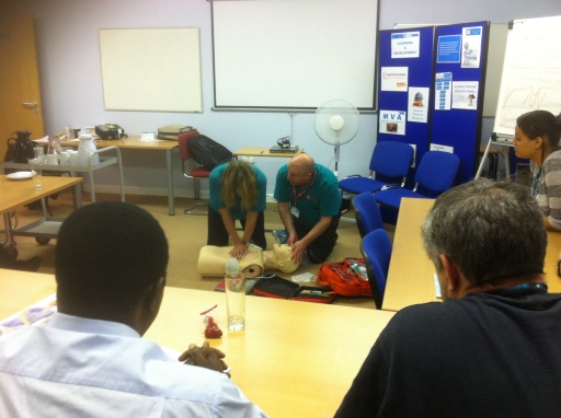 Immediate life support course held in mental Health secure unit