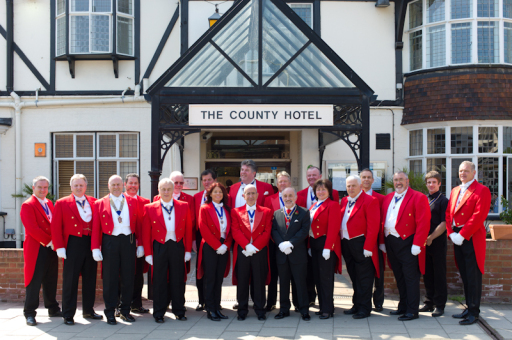 Some of our members at our St. George's Day Meeting in Chelmsford, Essex
