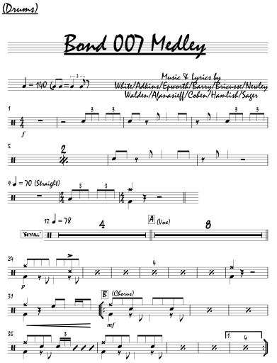 Pdf arrangements - Dots - for bands and vocalists