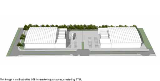 New Wellingborough Data Centre development site, birds eye view 2.