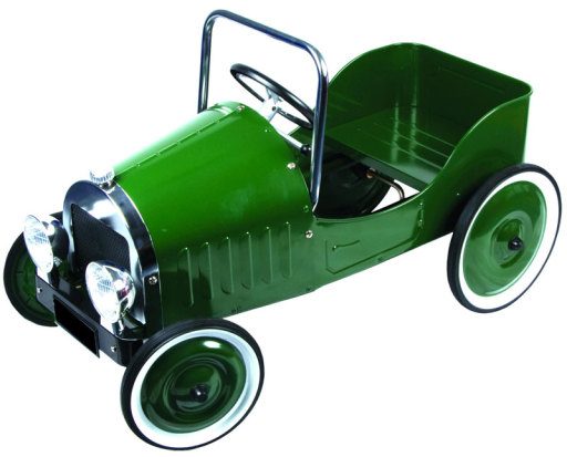 Green Child's Toy Pedal Car