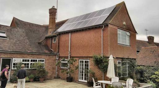 Solar Panels Slate Roof