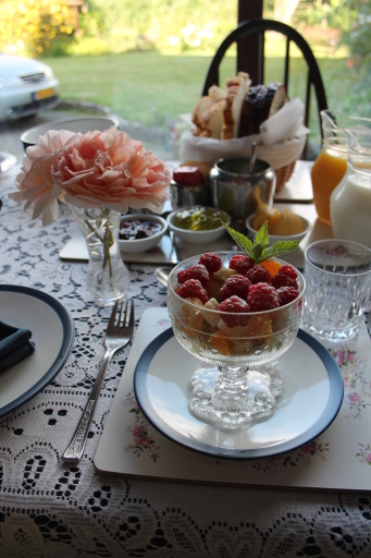 Enjoy a healthy breakfast from locally sourced produce and our own garden too.
