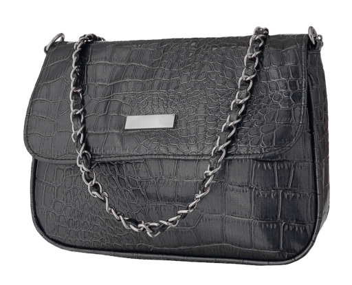 Chantelle Grey Mock Croc Handbag