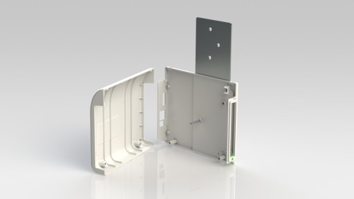 Injection moulded enclosure