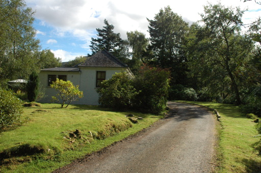 West Lodge stands to one side of the main drive leading to Couldoran House, Kishorn