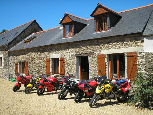 longway round brittany one of our gites stops