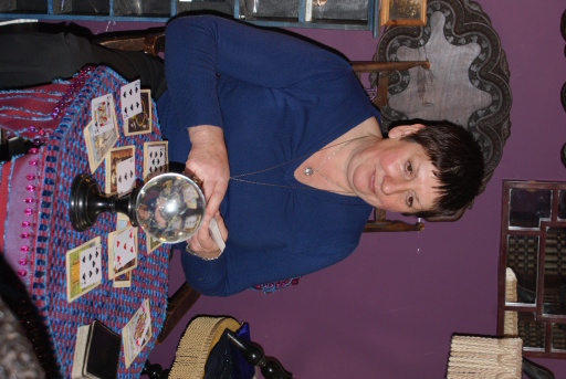 The full reading is Tarot cards, spiritual connection, stones and crystal ball.