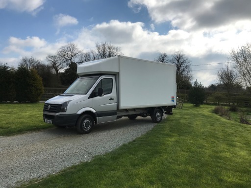 One of our Luton Boxed vans on a removal project