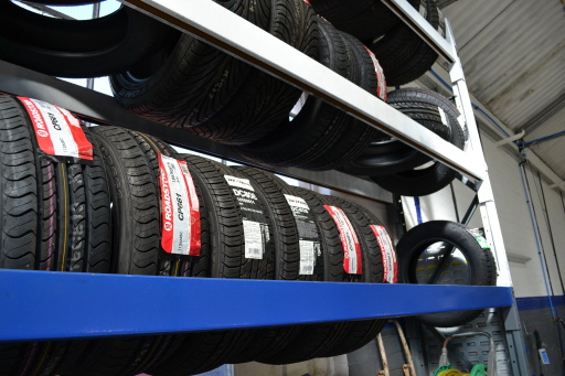 Some tyres in stock; most makes and sizes available to order.