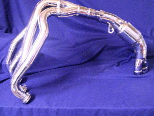 Stainless steel exhaust mirror polished.