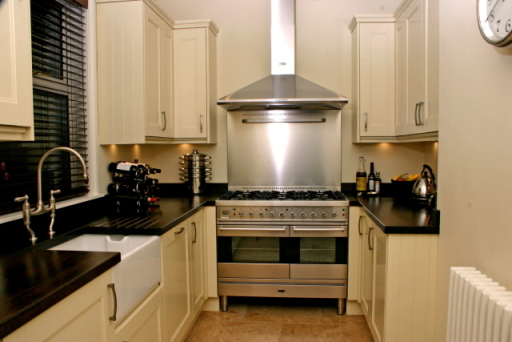 Supplied and installed kitchen with walnut worktops