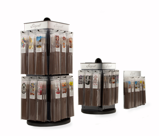 Saysell's incense is attractively packaged, contemporary and sleek in its design.