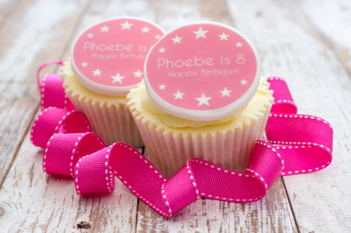 Birthday Girl Cupcake Toppers