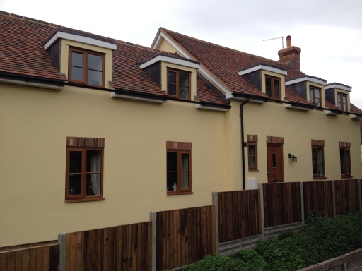 Finished timber framed house
