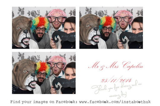 A Wedding Party with Instabooth, Cardiff and Newport photo booth hire