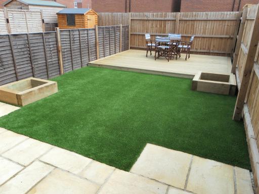 Finesse installed in a garden where clay soil and poor light stopped natural grass from growing.