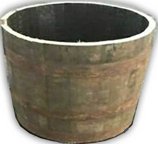 half barrel wood planter lanarkshire