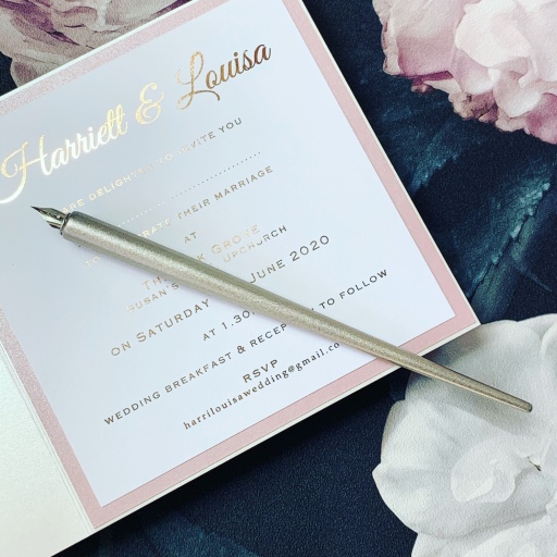 Rose Gold Foil Invitation