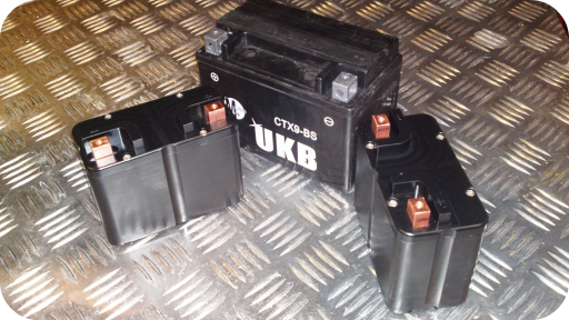 Lightweight motorcycle batteries