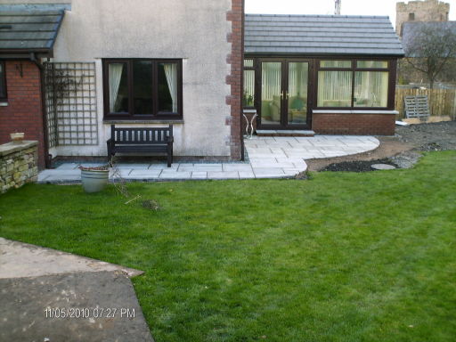 sunroom and patio area.