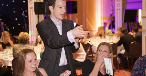 Close up magician in Bristol