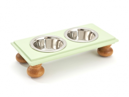 Ribchester 2 bowl raised feeder for cats or small dogs