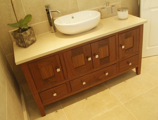 American Black Walnut Vanity Cabinet