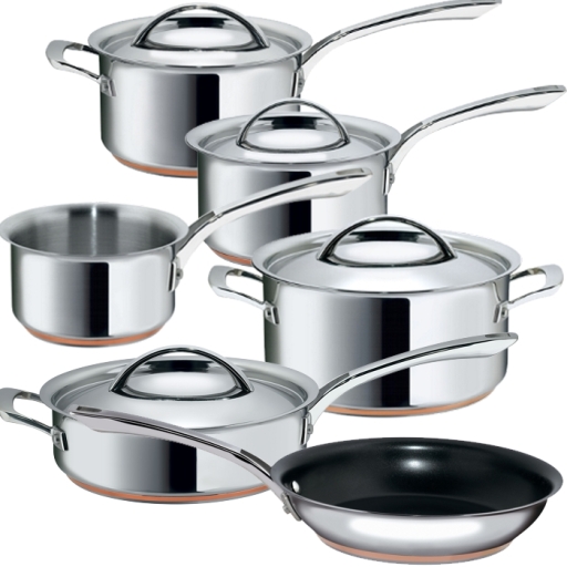 Raymond Blanc by Anolon Stainless Steel 5pc Pan Set